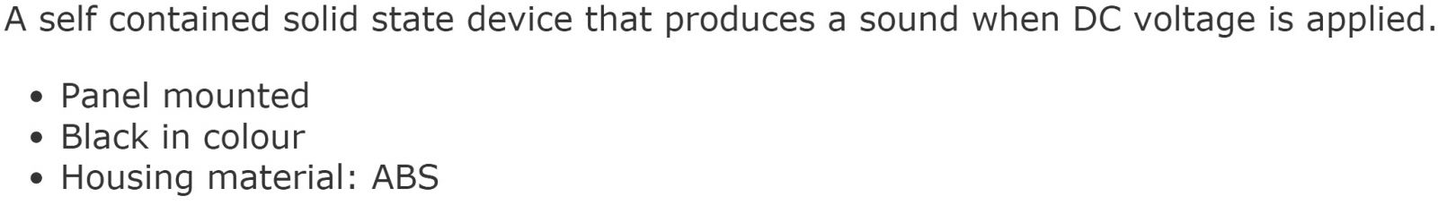 זמזם אלקטרוני פיאזו לפנל PRO-SIGNAL